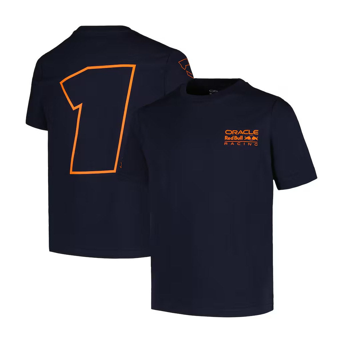Red Bull Racing Castore Youth Junior Driver T-Shirt - Navy