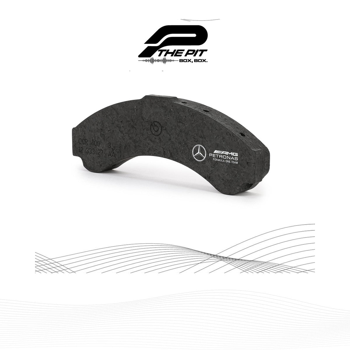 Race-Used Brake Pad — Mercedes-AMG Petronas