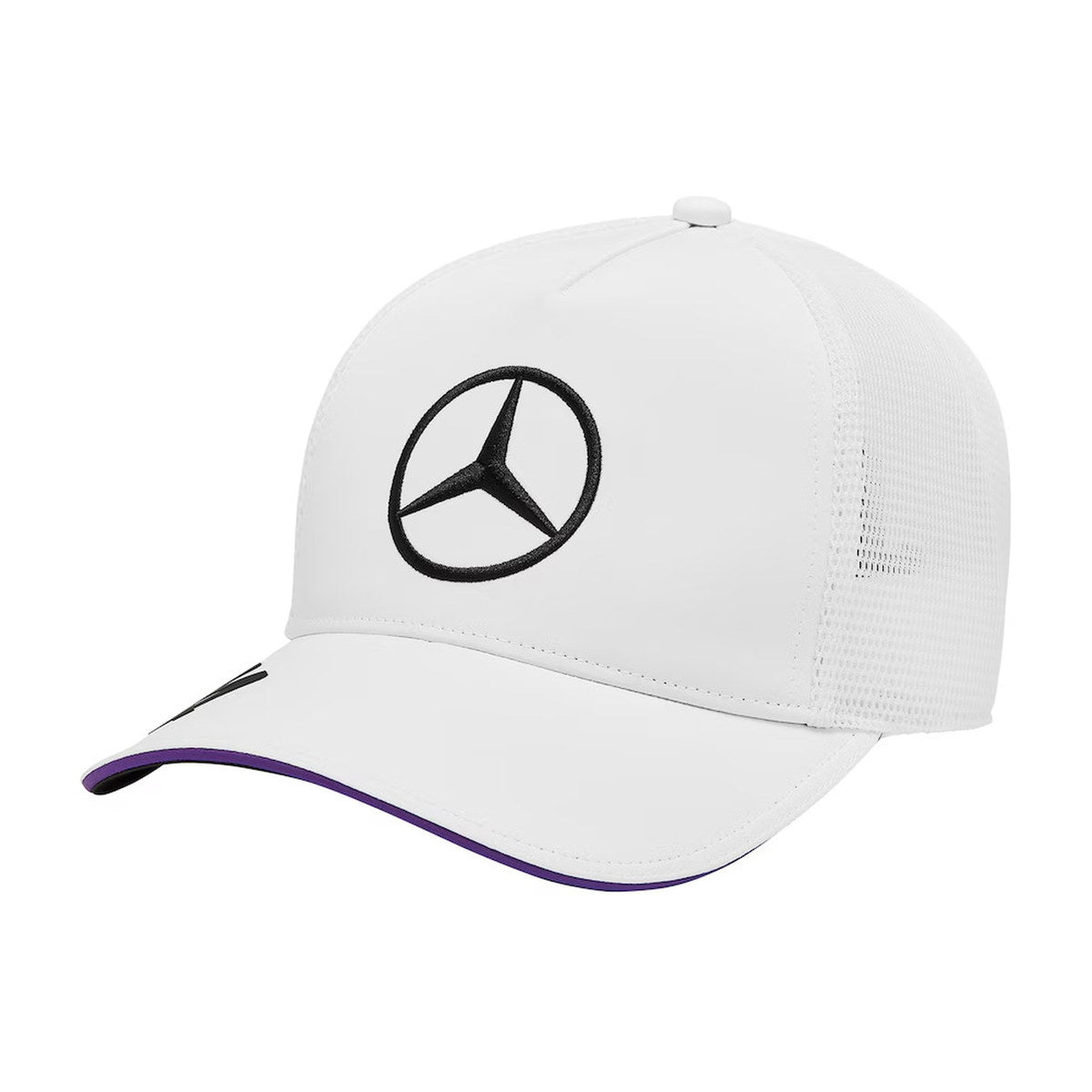 Lewis Hamilton Mercedes Mercedes-AMG Petronas F1 Team Replica Driver Trucker Adjustable Hat - White
