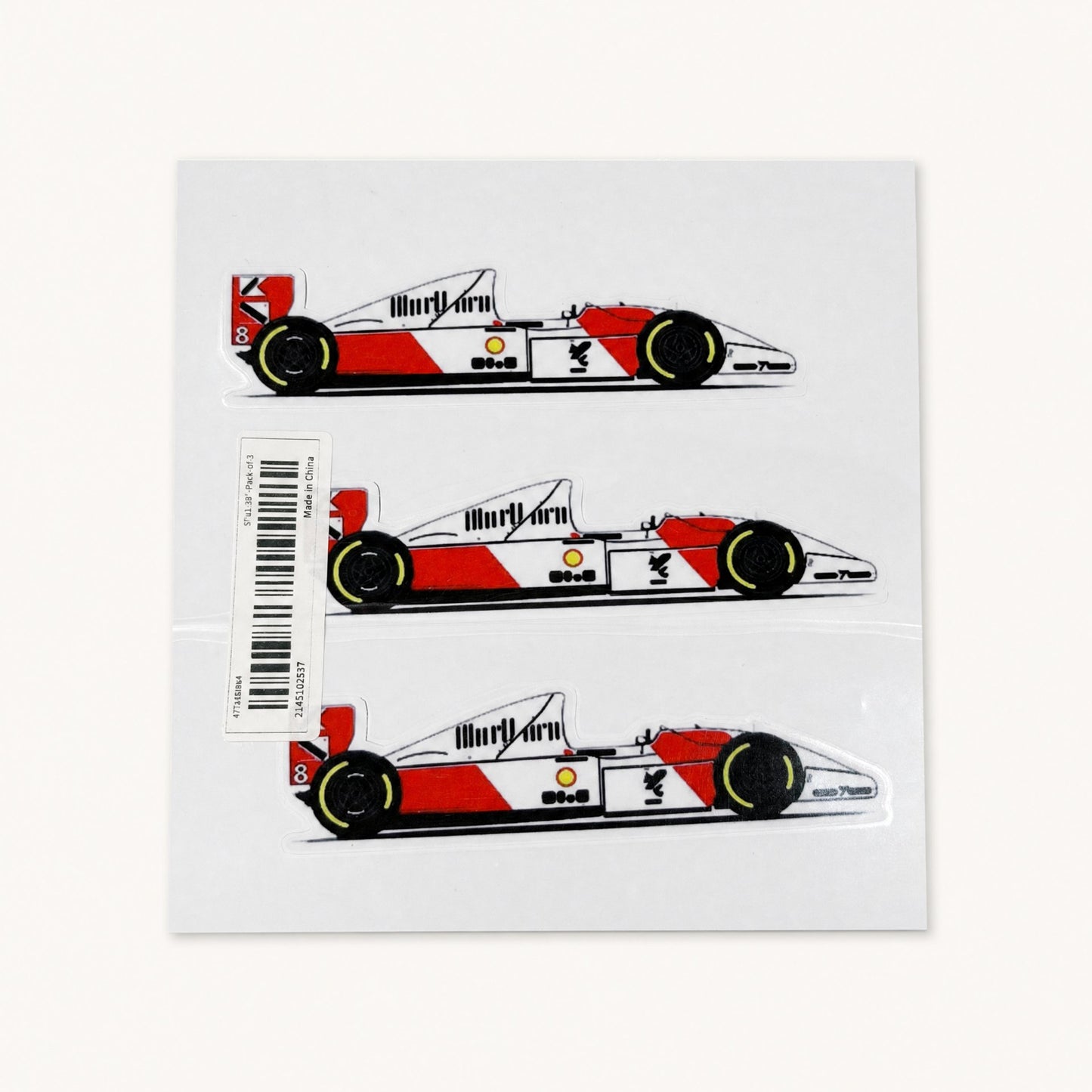 Vintage F1 car sticker