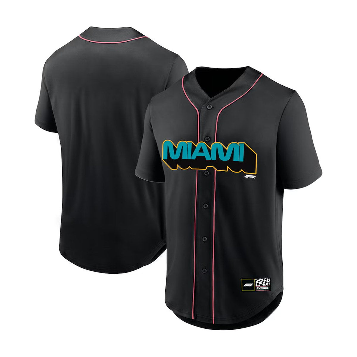 Formula 1 Miami Grand Prix Baseball Jersey - Black