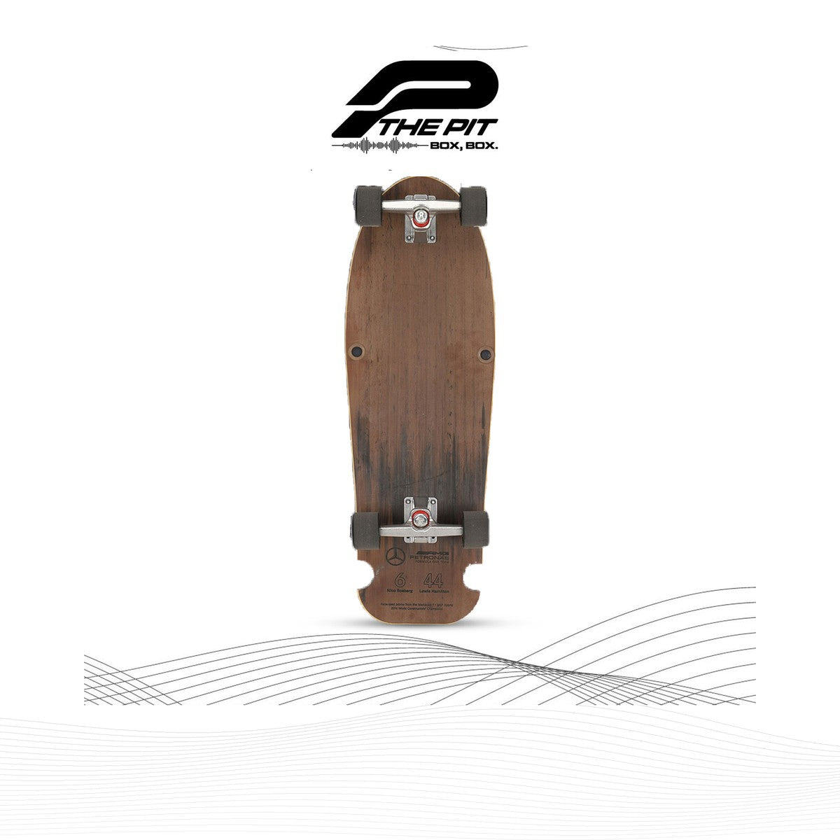 Mercedes 2016 Race-Used Floor Panel Skateboard