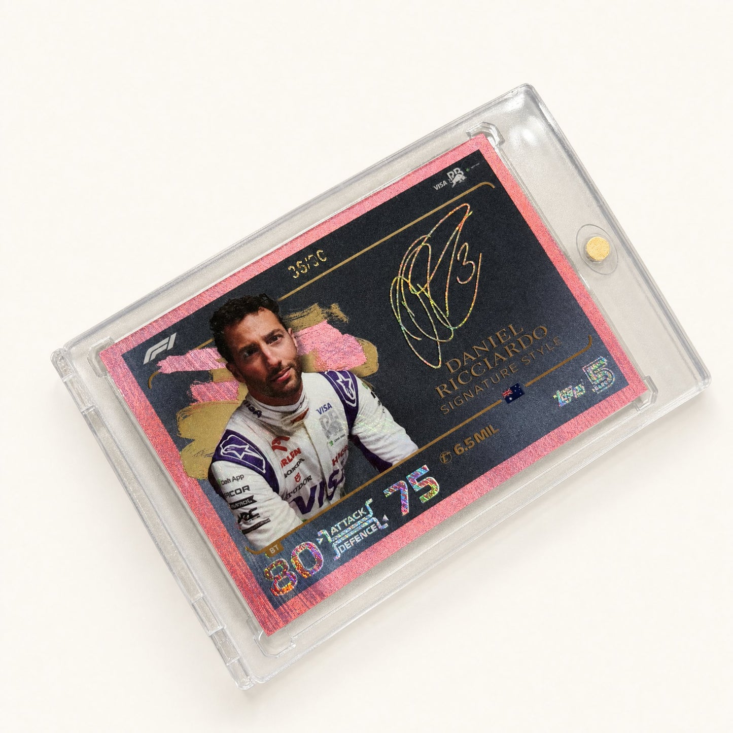 Turbo Attax · Signature Style · Daniel Ricciardo · serial 35/90