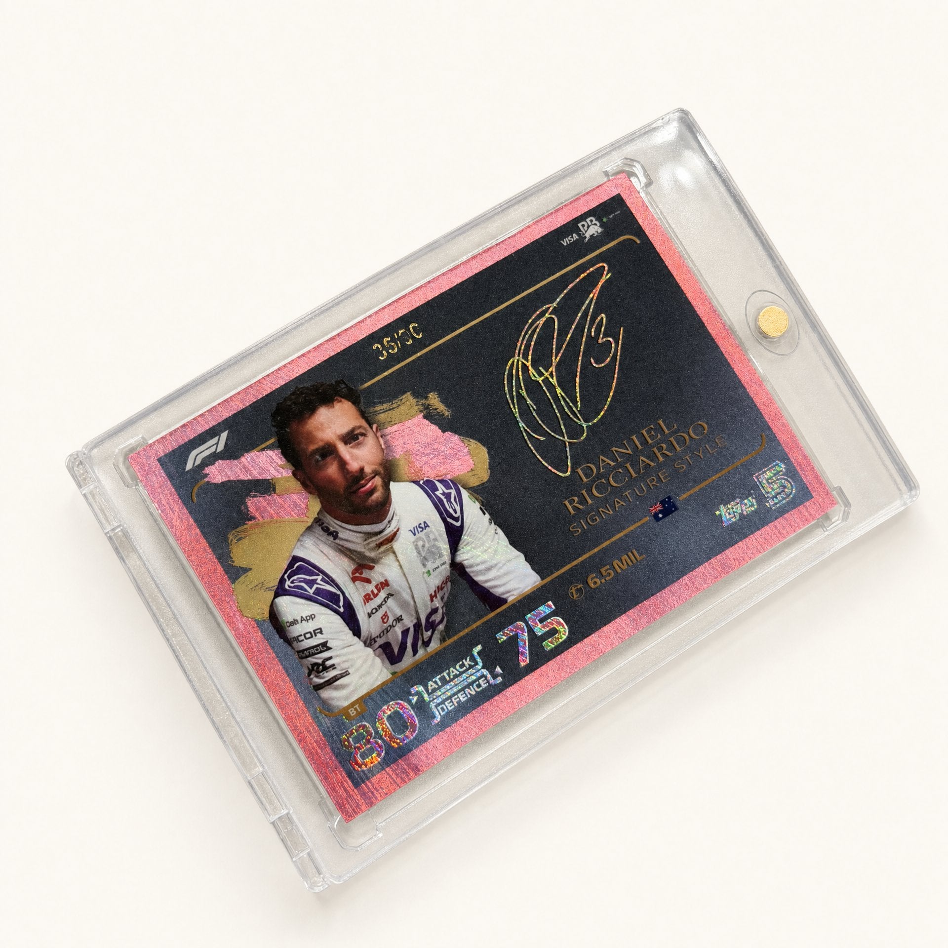 Turbo Attax · Signature Style · Daniel Ricciardo · serial 35/90