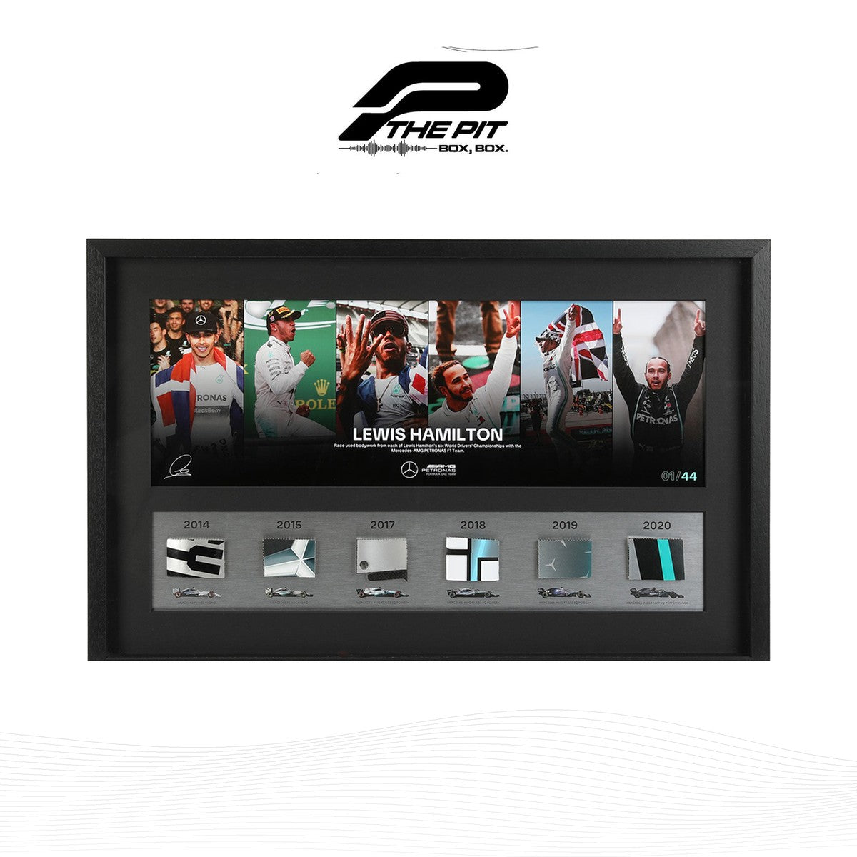Lewis Hamilton 6 Titles Poster Edition 10/44