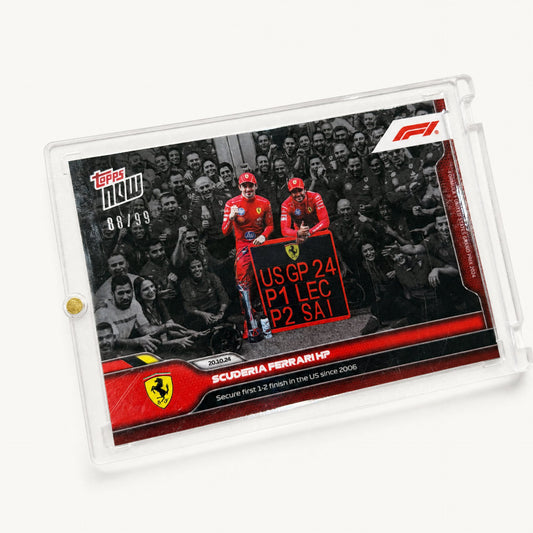 Topps Now · Ferrari 1–2 finish since 2006 · serial 88/99