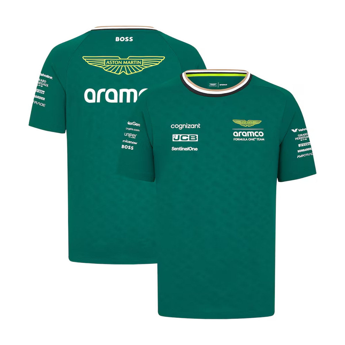 Stroll Aston Martin Youth Replica Team Raglan T-Shirt - Green