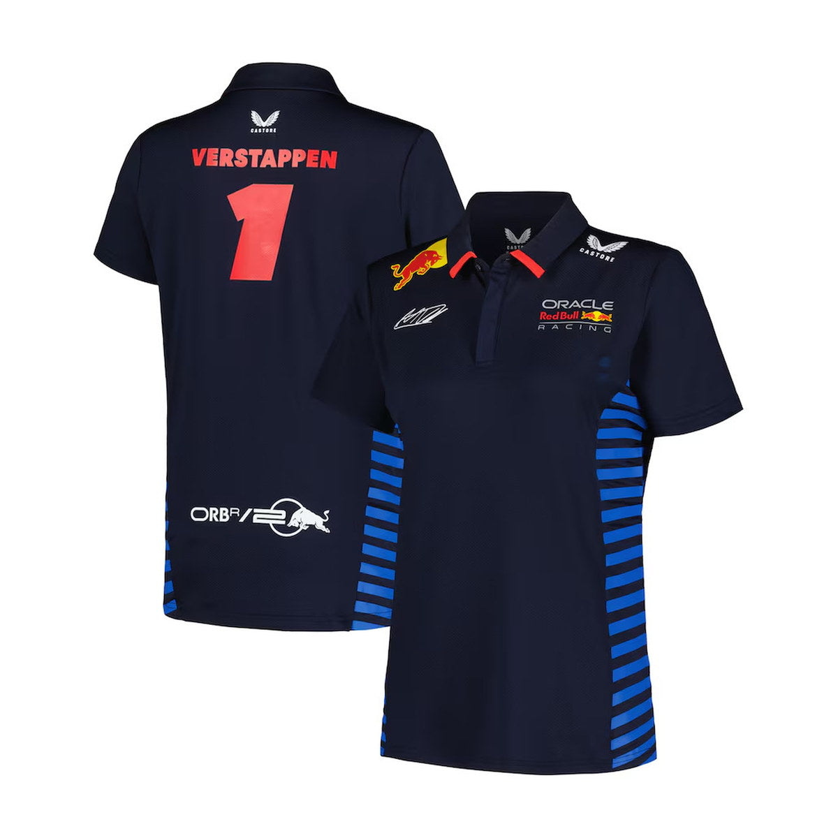 Max Verstappen Red Bull Racing Castore Women's 2024 Team Polo - Navy