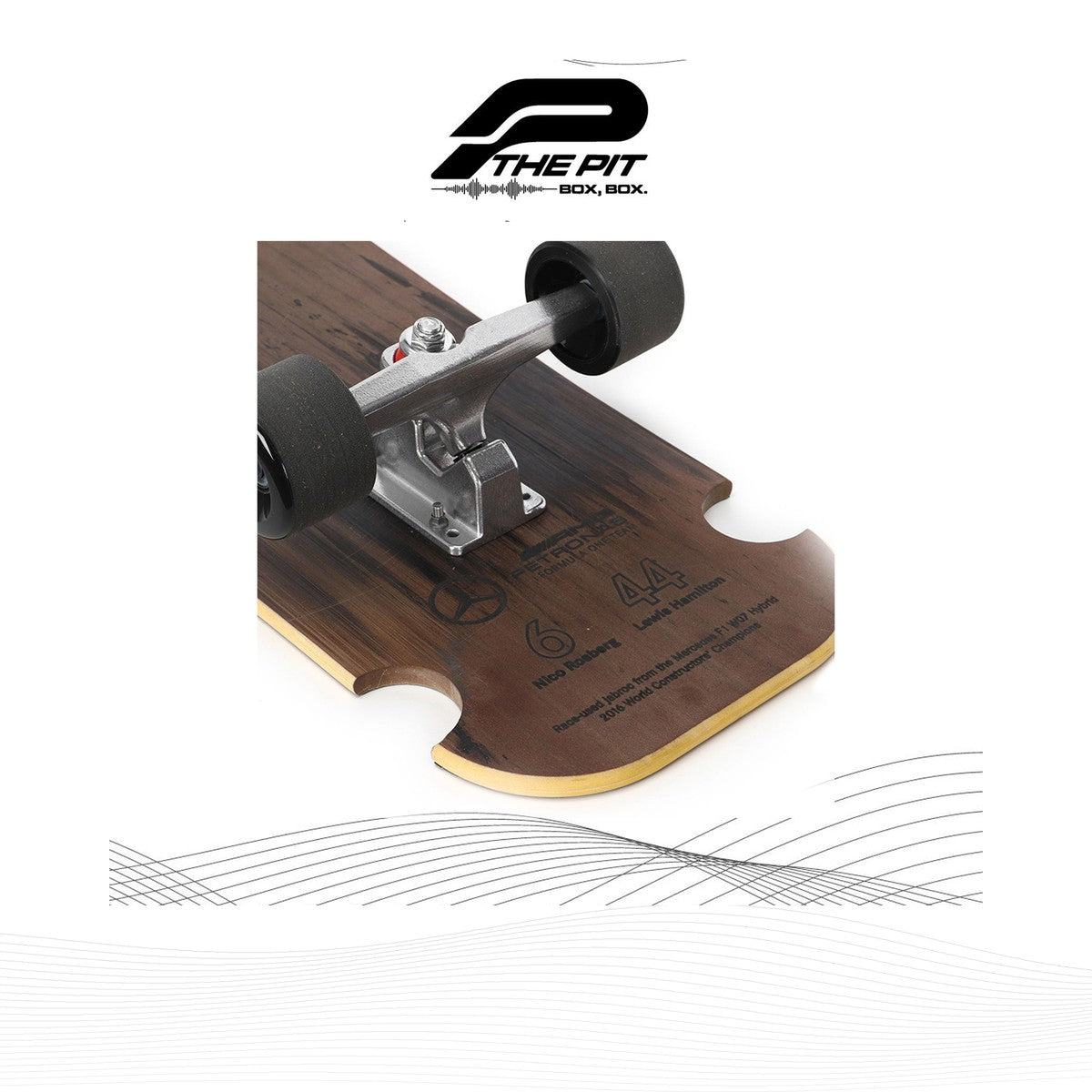 Mercedes 2016 Race-Used Floor Panel Skateboard