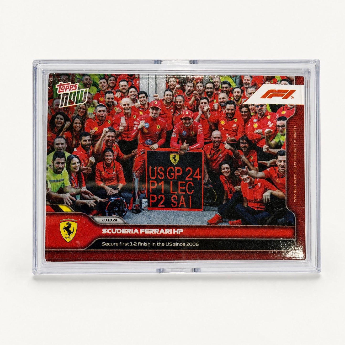 Topps Now · 20.10.24 · Ferrari secure first 1–2 finish since 2006
