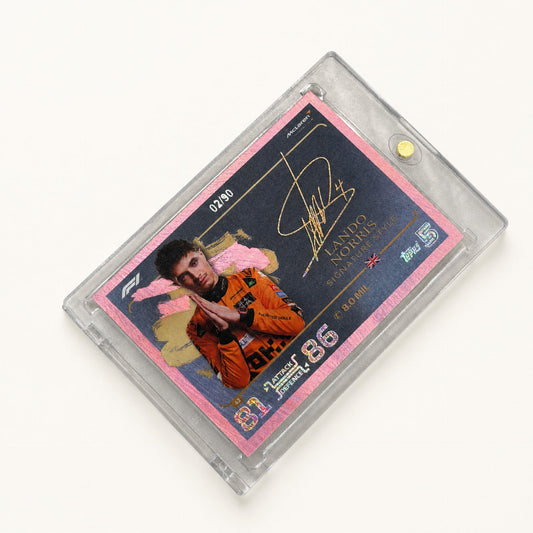 Turbo Attax · Signature Style · Lando Norris · serial 02/90