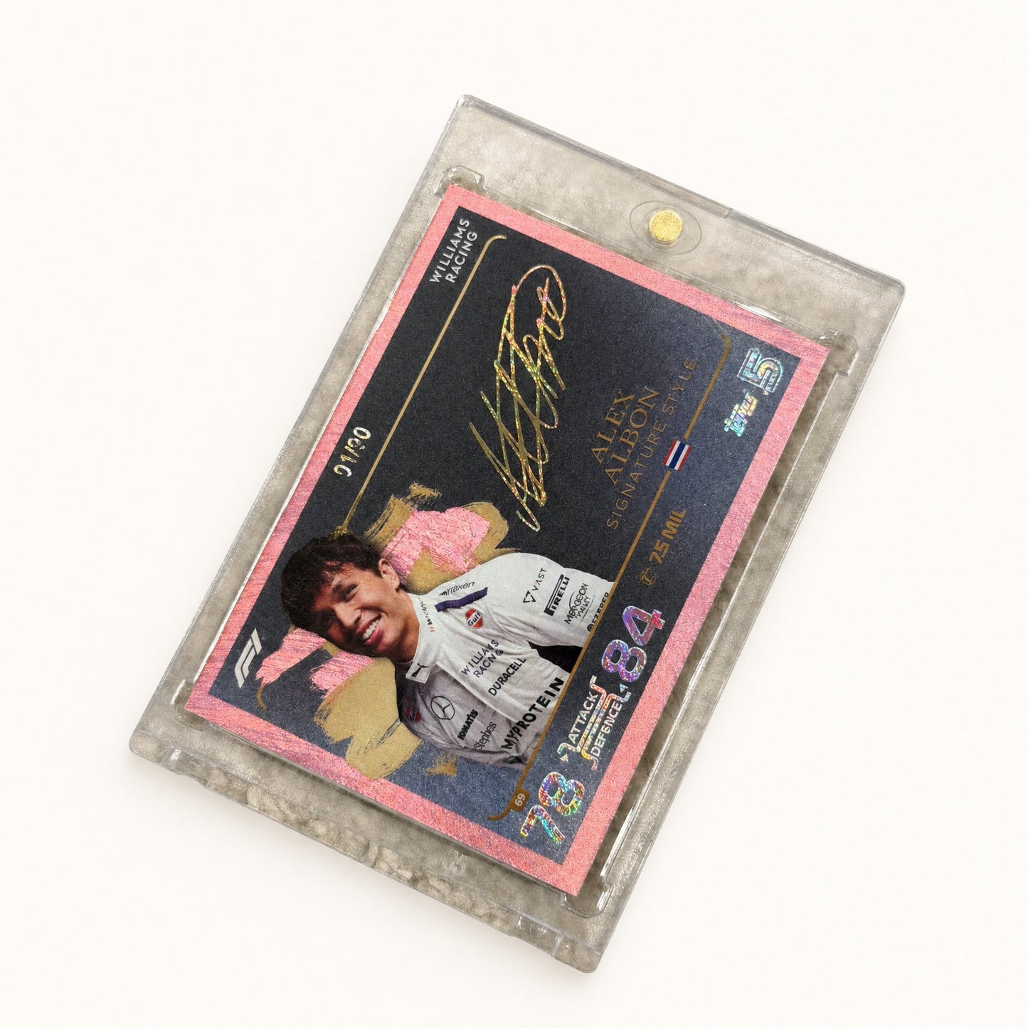 Turbo Attax · Signature Style · Alexander Albon · serial 01/90
