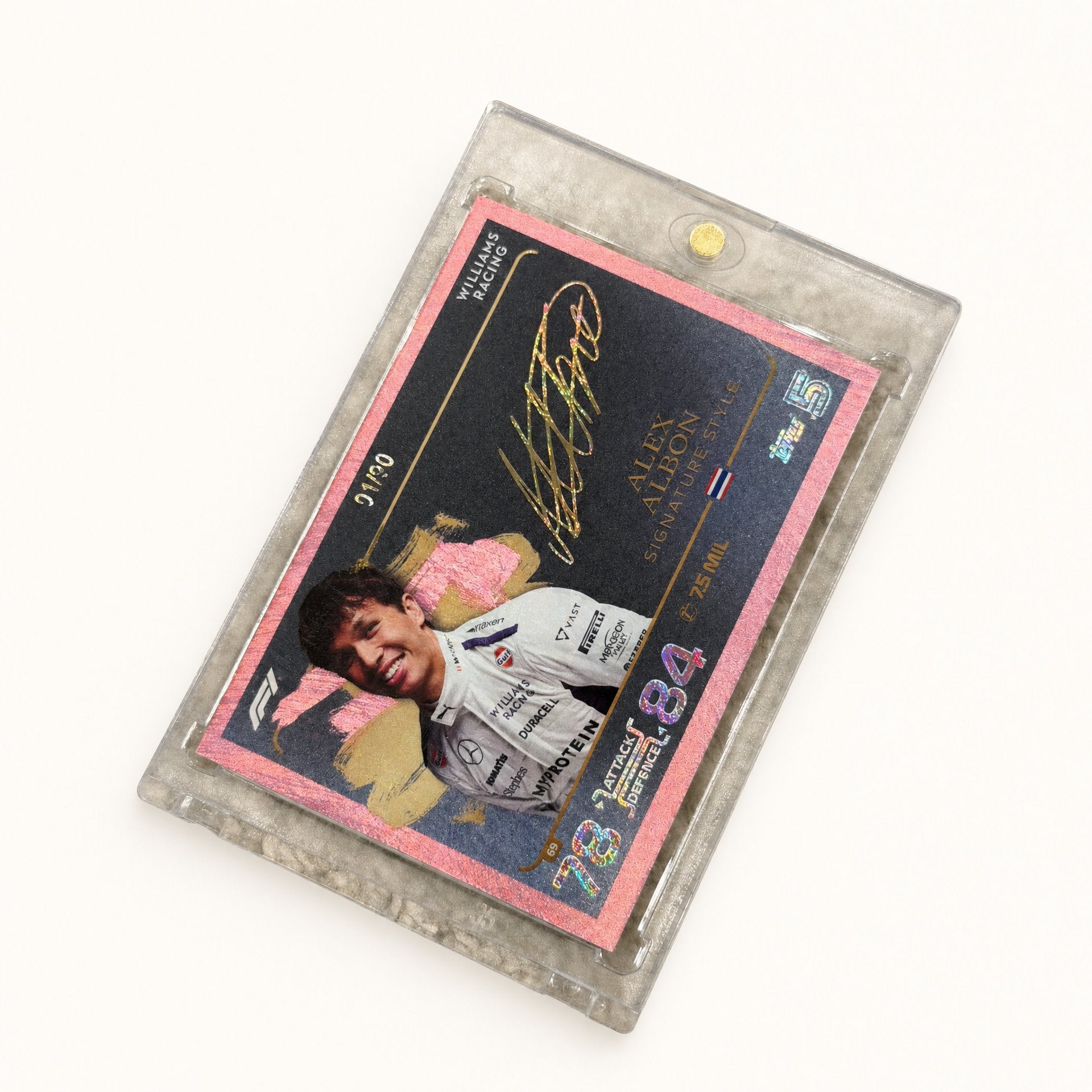 Turbo Attax · Signature Style · Alexander Albon · serial 01/90