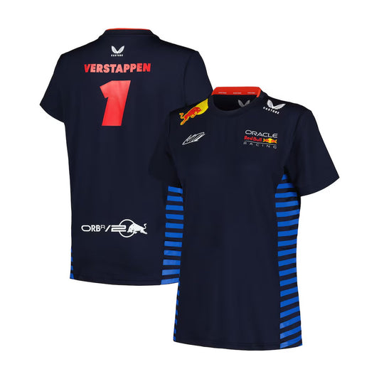 Max Verstappen Red Bull Racing Castore Women's 2024 Driver T-Shirt - Navy
