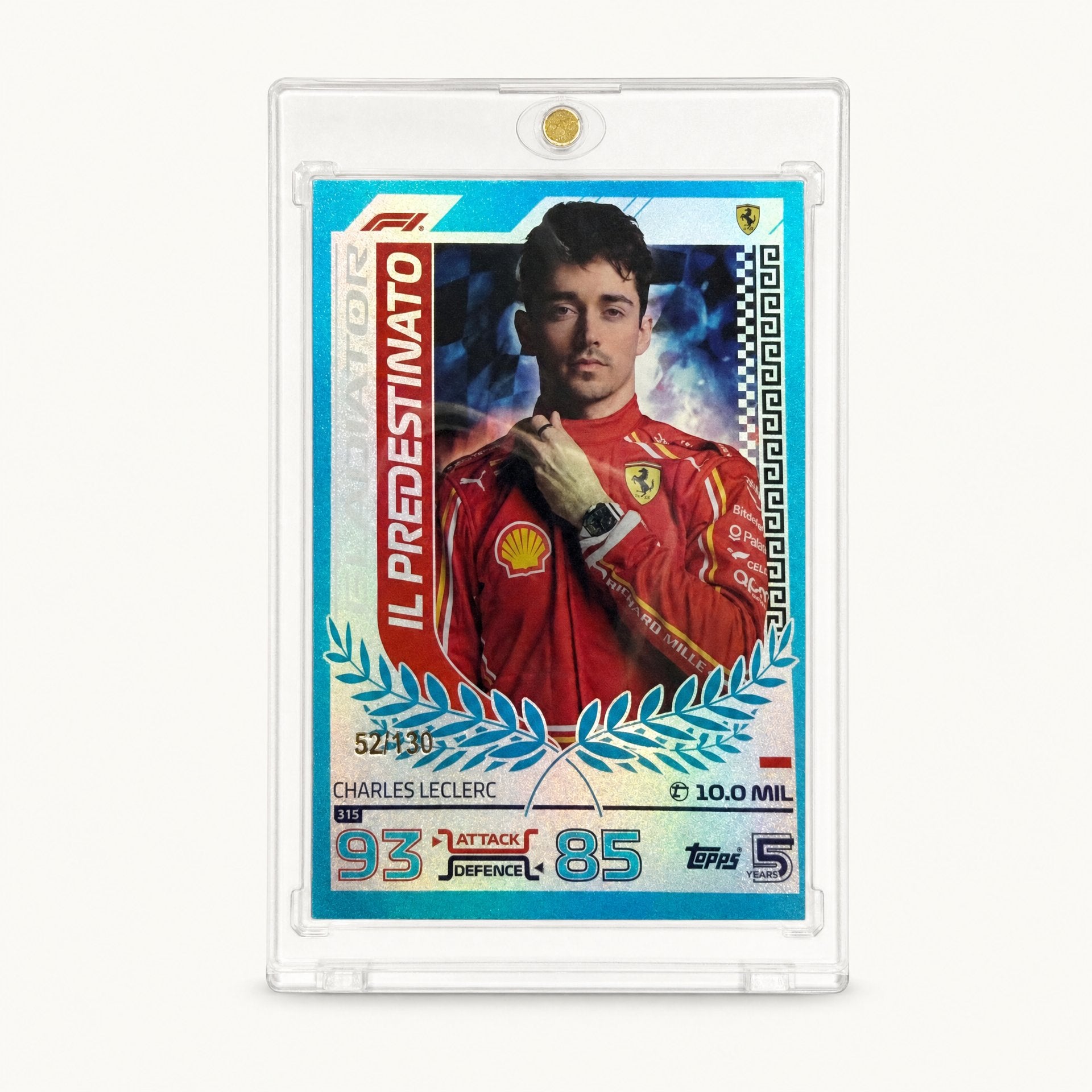 Topps Turbo Attax · Gladiator · Charles Leclerc · serial 52/130