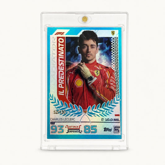 Topps Turbo Attax · Gladiator · Charles Leclerc · serial 52/130