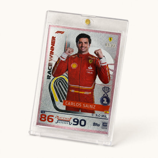 Turbo Attax · Race Winner · Carlos Sainz · serial 01/90