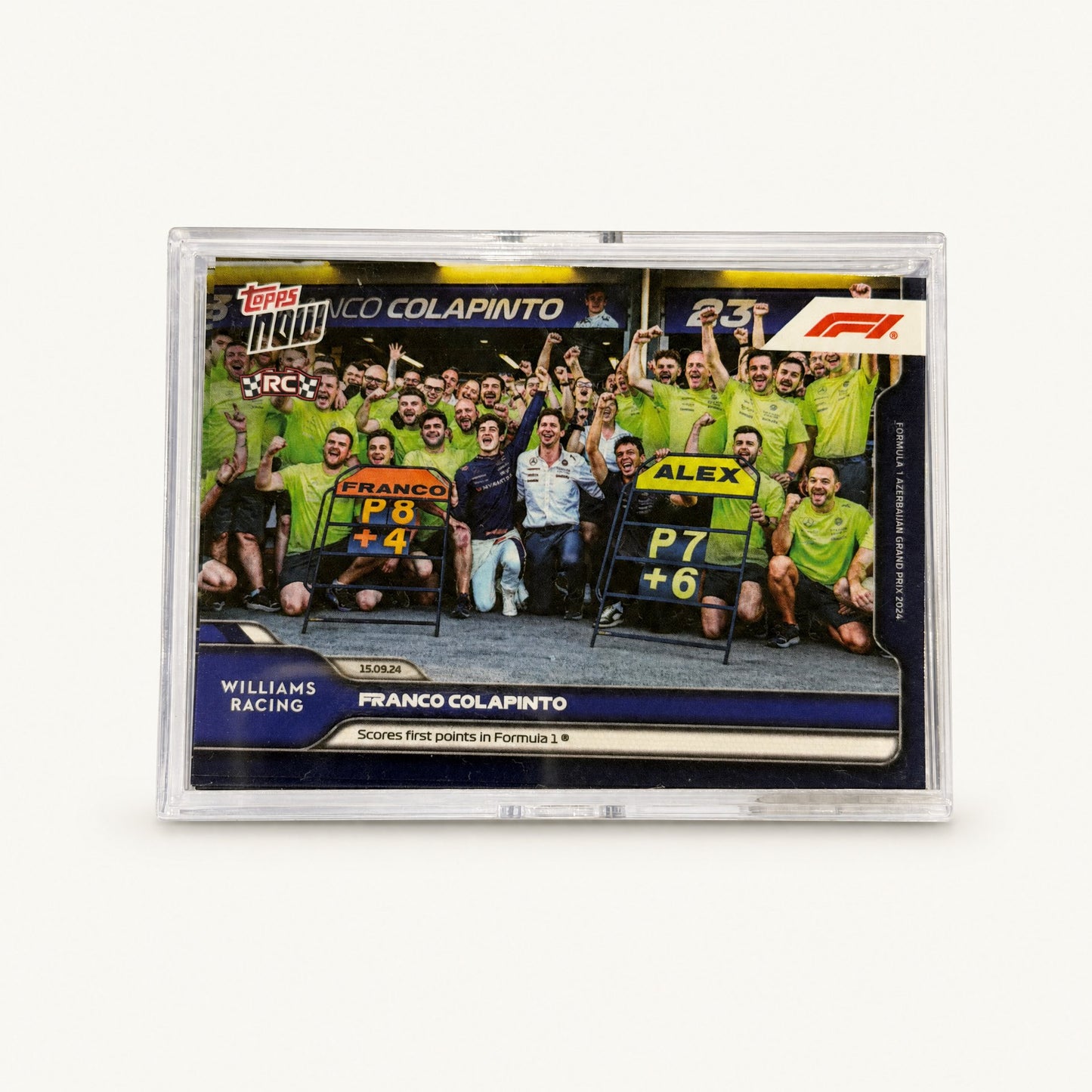 Topps Now · 15.09.24 · Franco Colapinto first F1 points