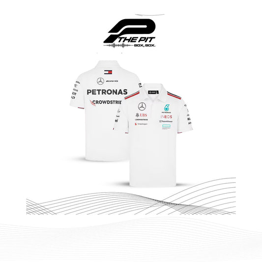 Mercedes-AMG Petronas F1 Team 2024 Team Replica Polo - White