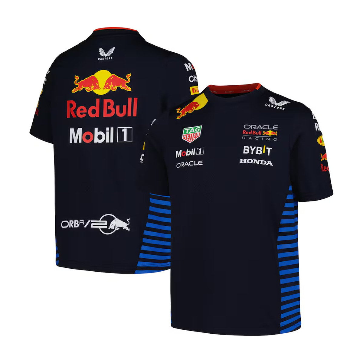 Red Bull Racing Castore Youth 2024 Team Set Up T-Shirt - Navy