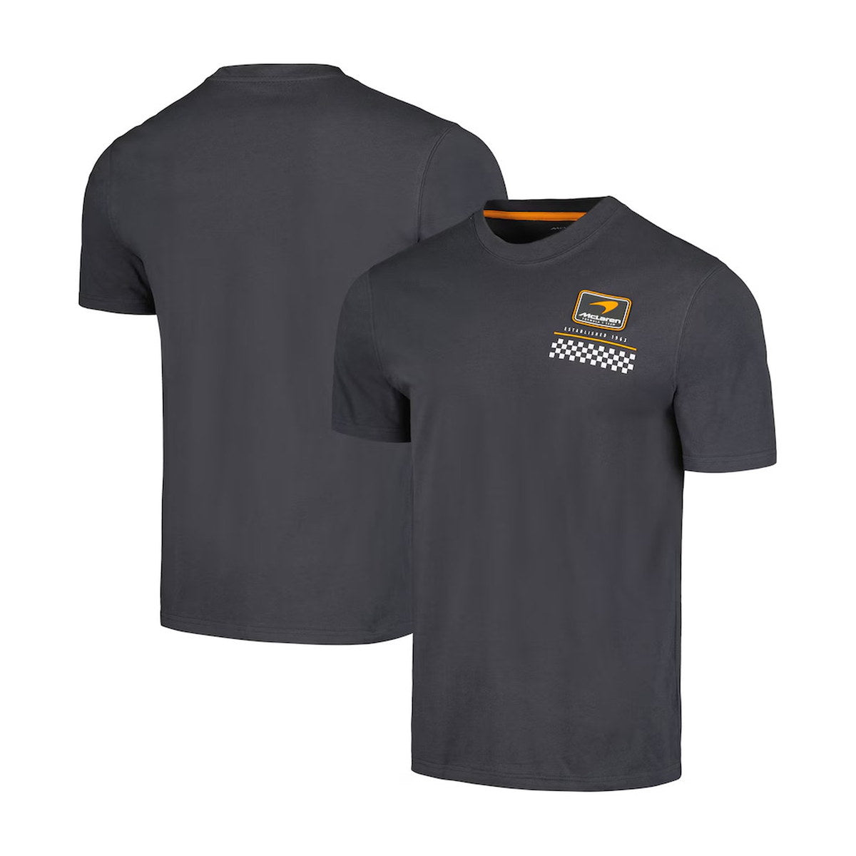 McLaren F1 Team Rubber Patch Solid T-Shirt - Charcoal