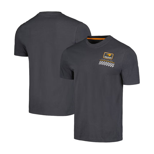 McLaren F1 Team Rubber Patch Solid T-Shirt - Charcoal