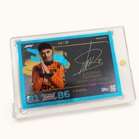 Topps Turbo Attax · Signature Style · Lando Norris · serial 44/130