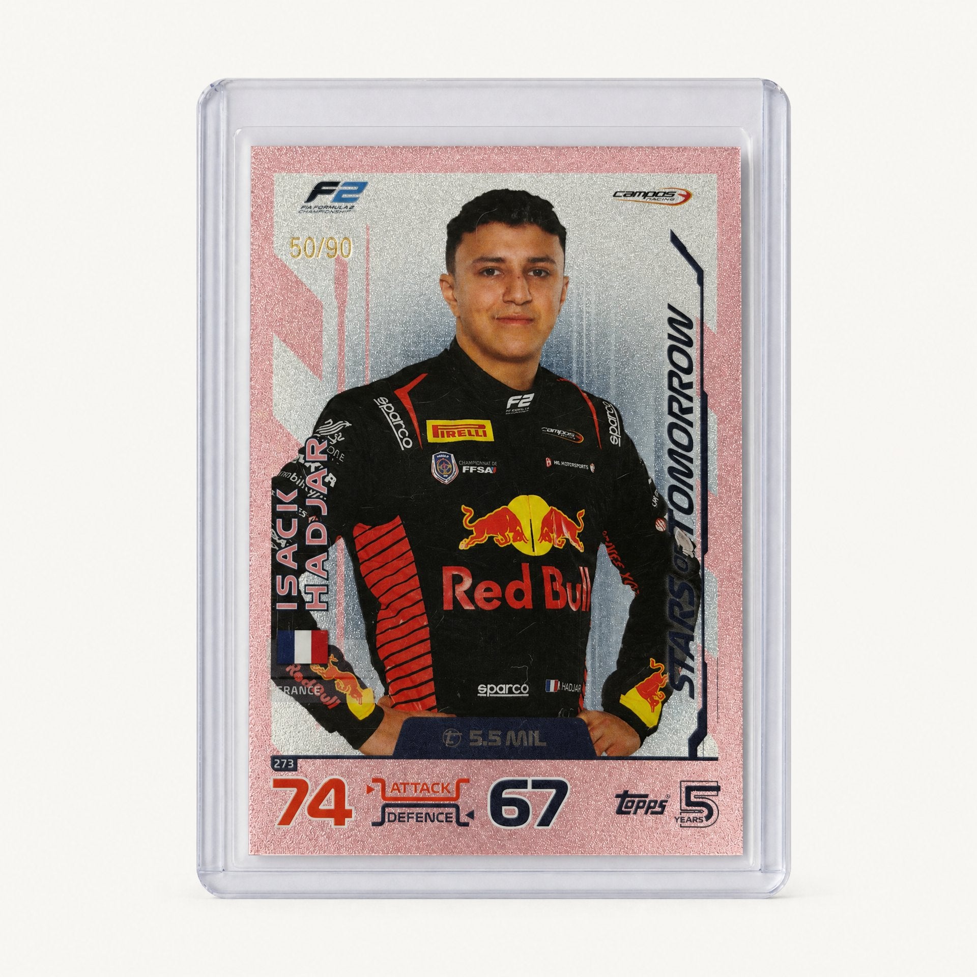Topps Turbo Attax · Stars of Tomorrow · Isack Hadjar · serial 50/90