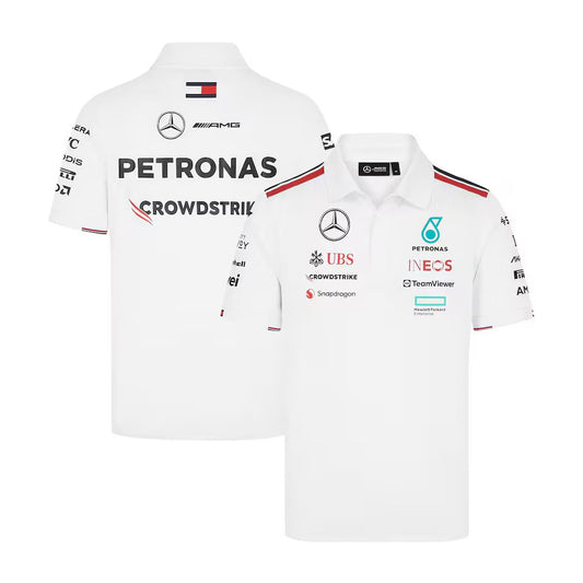 Mercedes-AMG Petronas F1 Team 2024 Team Replica Polo - White