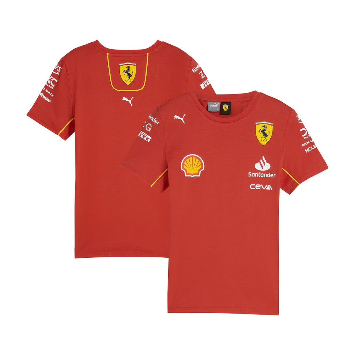 Scuderia Ferrari Puma Youth 2024 Replica Team T-Shirt - Red
