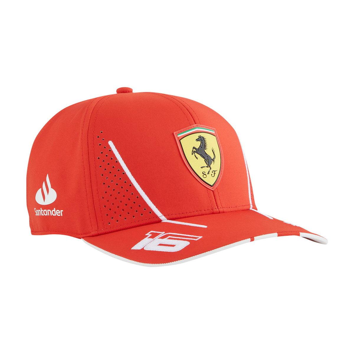 Charles Leclerc Scuderia Ferrari Puma 2024 Replica LC Adjustable Hat - Red