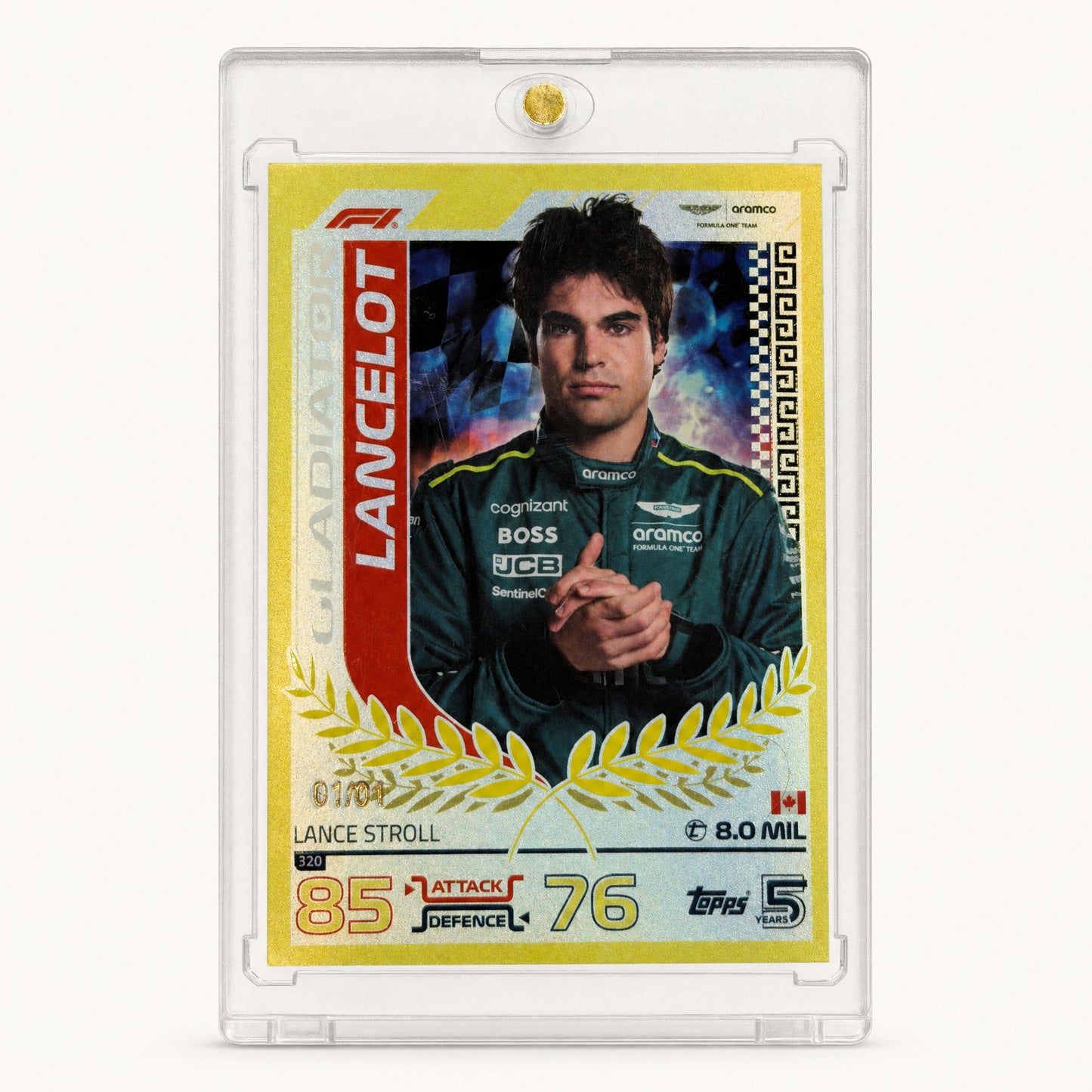 Topps Turbo Attax Gladiator · Lance Stroll · serial 1/1