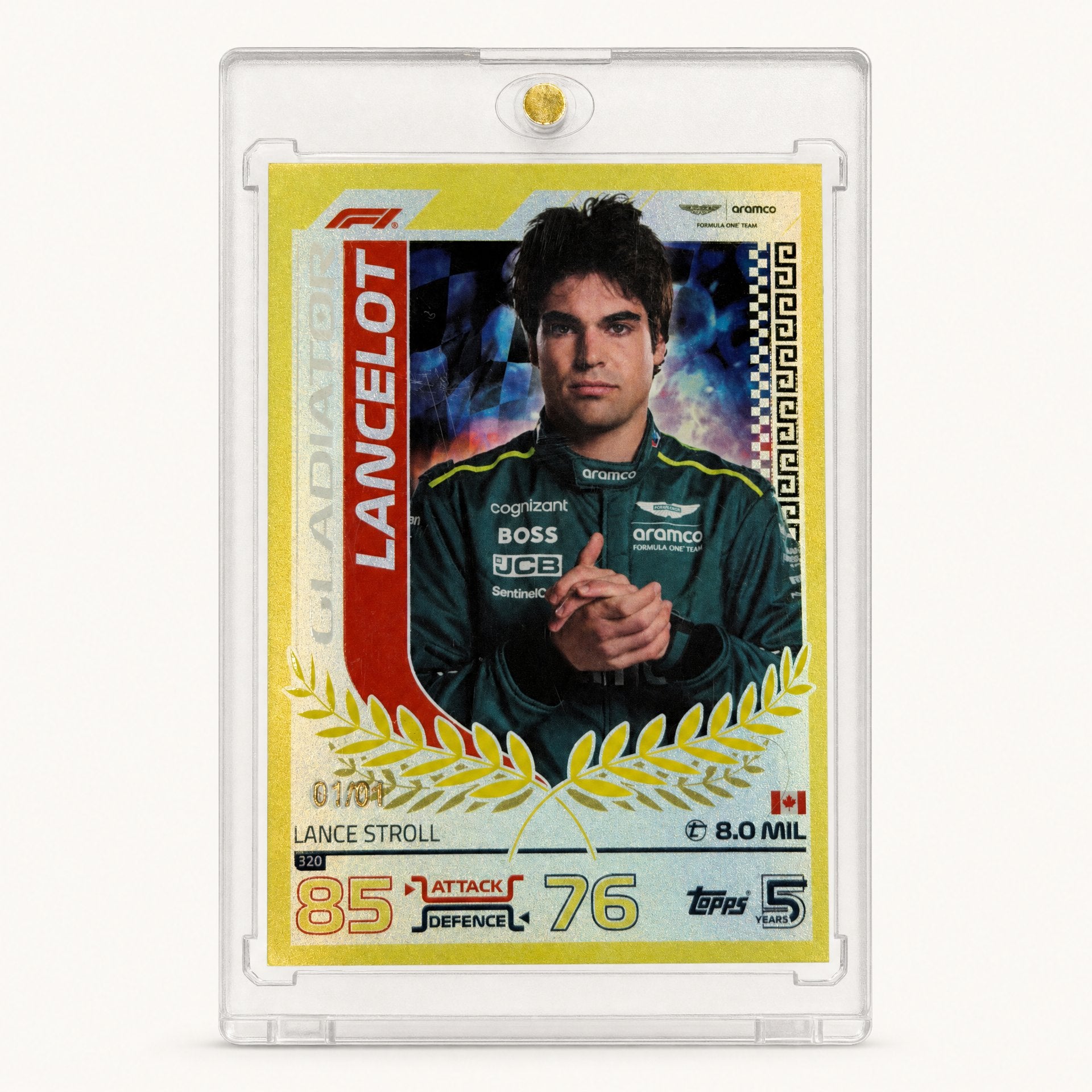 Topps Turbo Attax Gladiator · Lance Stroll · serial 1/1