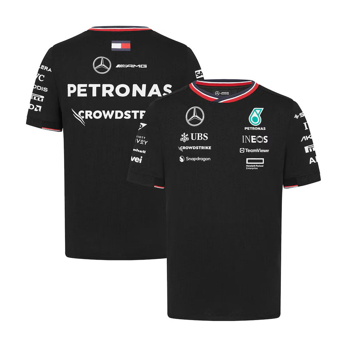 Mercedes-AMG Petronas F1 Team 2024 Replica Driver T-Shirt - Black