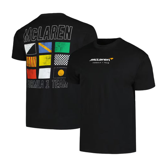McLaren F1 Team The Flags of F1 T-Shirt - Black