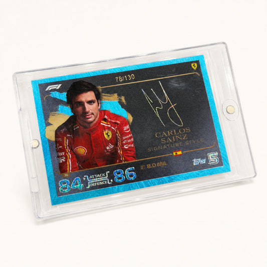 Topps Turbo Attax · Signature Style · Carlos Sainz · serial 78/130
