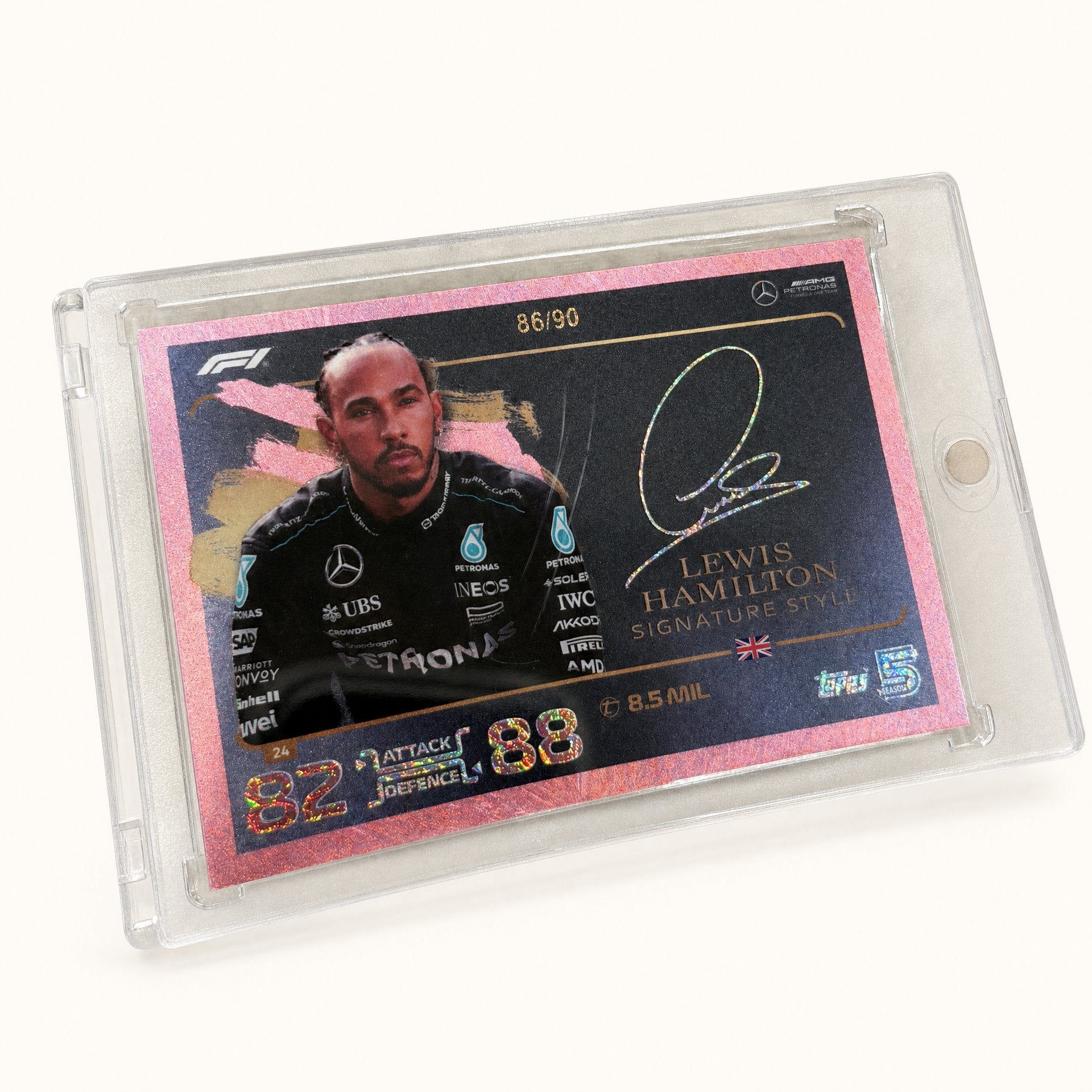 Topps Turbo Attax · Signature Style · Lewis Hamilton · serial 86/90