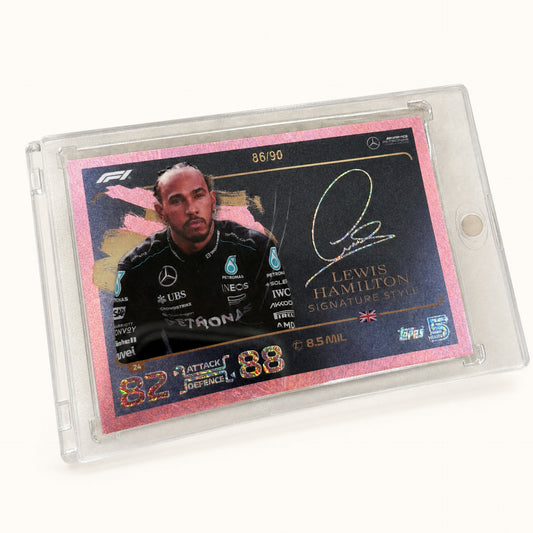 Topps Turbo Attax · Signature Style · Lewis Hamilton · serial 86/90