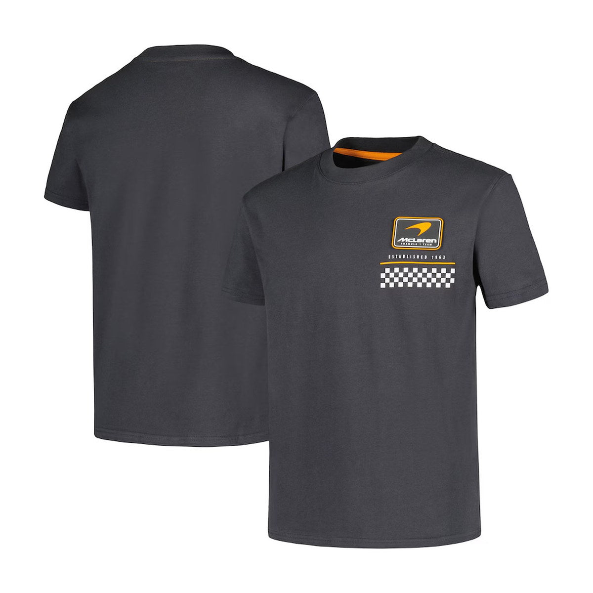 McLaren F1 Team Youth Rubber Patch Solid T-Shirt - Gray