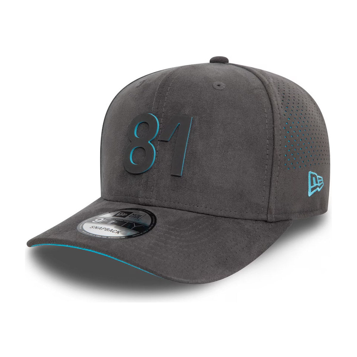 Oscar Piastri McLaren F1 Team New Era Suede 9FIFTY Snapback Hat - Gray
