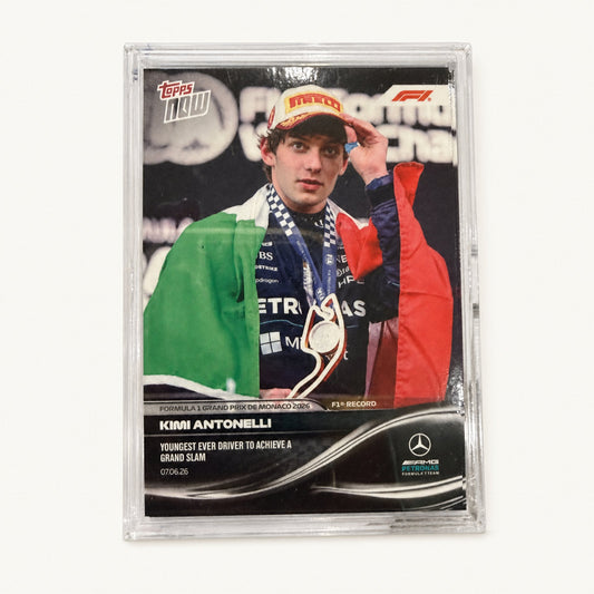 Topps Now · 07.06.26 · Kimi Antonelli youngest driver to achieve a Grand Slam