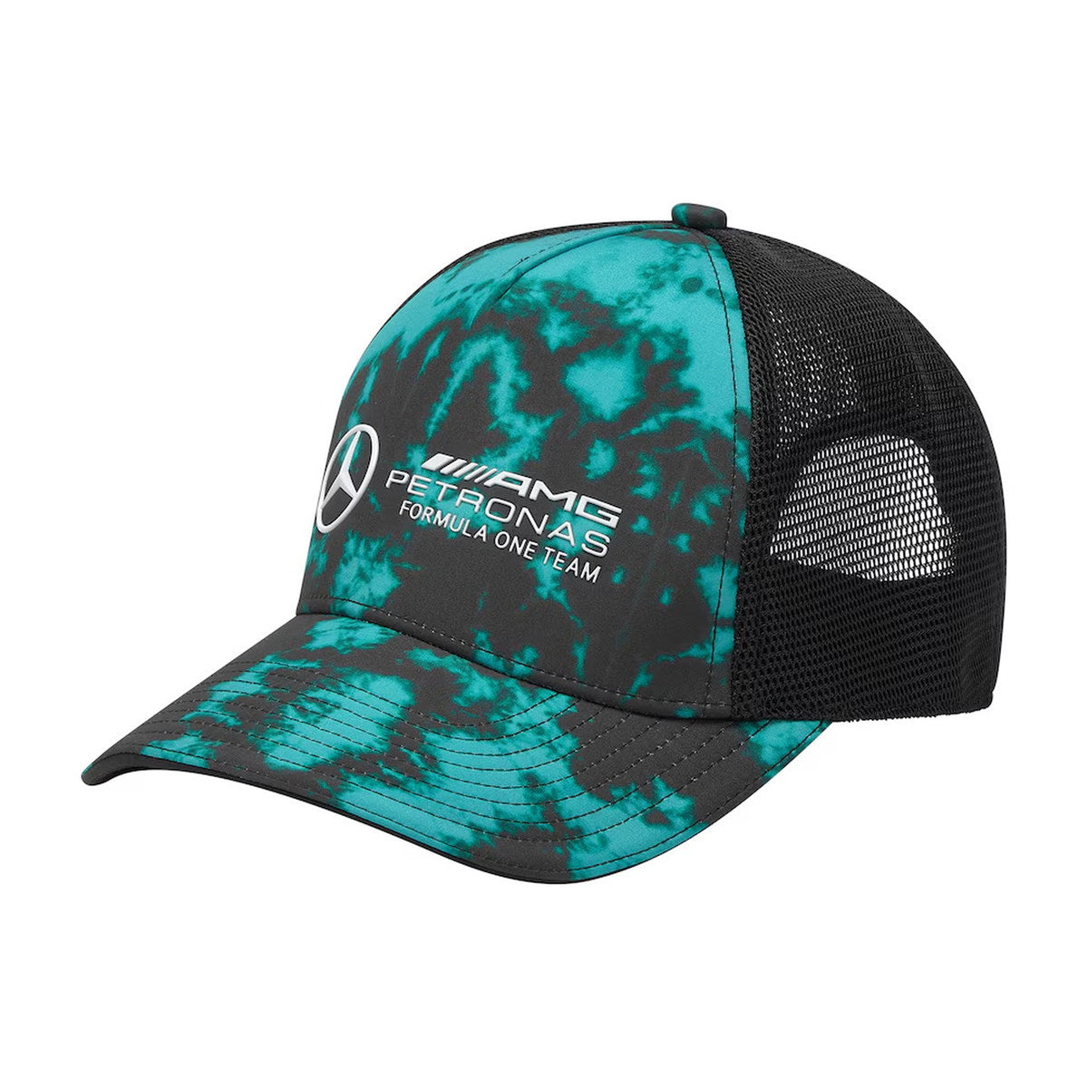 Mercedes-AMG Petronas F1 Team Tie-Dye Adjustable Hat - Teal